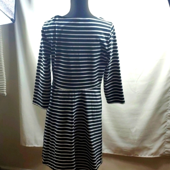 Old Navy Striped 3/4 Sleeve T-Shirt Dress Size Large - Picture 10 of 11